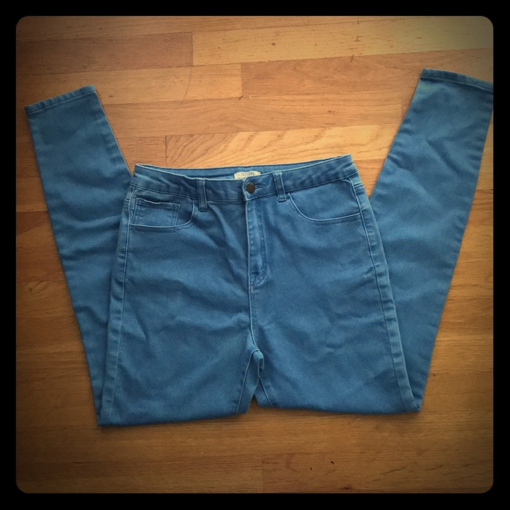 High rise F21 light blue jeans